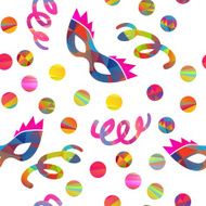 seamless pattern with carnival masks N3