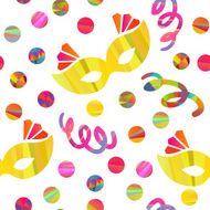 seamless pattern with carnival masks N5