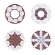 Set of rosettes