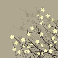 vector floral card N3