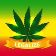 Abstract Cannabis Background Vector Illustration N2