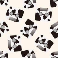 Audiotape cartoon seamless pattern background N32