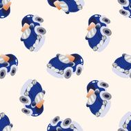 transportation car cartoon seamless pattern background N14