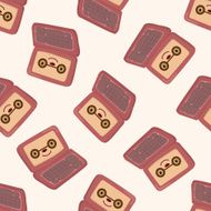computer cartoon seamless pattern background N11