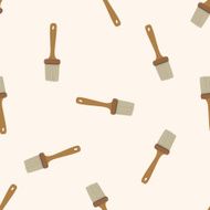 barbecue sauce brush equipment cartoon seamless pattern background