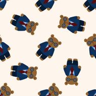bear cartoon seamless pattern background N2