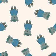 bear cartoon seamless pattern background N3