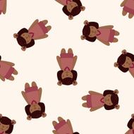 bear cartoon seamless pattern background N4