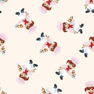 chef cartoon seamless pattern background N37