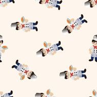 chef cartoon seamless pattern background N39