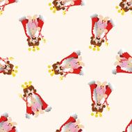 Royal theme king cartoon seamless pattern background N16