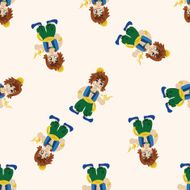 fairytale Aladdin story cartoon seamless pattern background