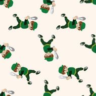 Ball sports cartoon seamless pattern background N6