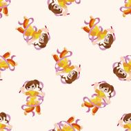 gymnastics cartoon seamless pattern background N2