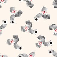 casino poker card cartoon seamless pattern background N3