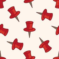 push pin cartoon seamless pattern background