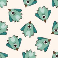 monster cartoon seamless pattern background N23