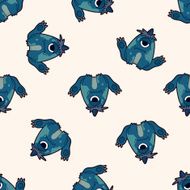 monster cartoon seamless pattern background N24
