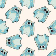 monster cartoon seamless pattern background N25