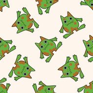 monster cartoon seamless pattern background N30