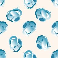 radio cartoon seamless pattern background N17