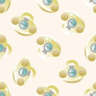 radio cartoon seamless pattern background N18