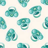 radio cartoon seamless pattern background N22