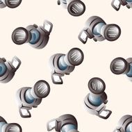 camera cartoon seamless pattern background N18