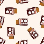 camera cartoon seamless pattern background N19