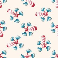 Amusement park facilities cartoon seamless pattern background N69