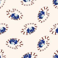 Amusement park facilities cartoon seamless pattern background N74