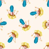 Amusement park facilities cartoon seamless pattern background N75