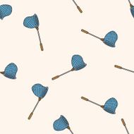 Fishing nets cartoon seamless pattern background