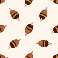 Fishing bait cartoon seamless pattern background N2