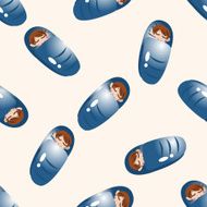 climbing equipment cartoon seamless pattern background N3