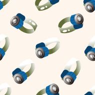 climbing equipment cartoon seamless pattern background N9