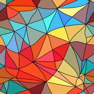 Seamless background stained-glass style
