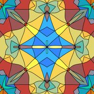 Seamless background stained-glass style N3