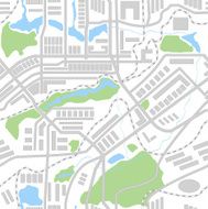 City Map seamless pattern N6