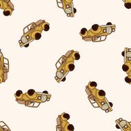 transportation car cartoon seamless pattern background N17