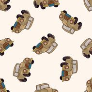 transportation car cartoon seamless pattern background N18