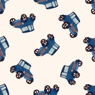 transportation car cartoon seamless pattern background N19