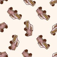 transportation car cartoon seamless pattern background N21