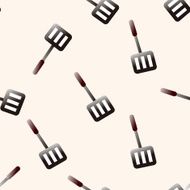 kitchenware spatula cartoon seamless pattern background N2