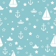 Seamless nautical pattern N39