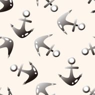 Pirate anchor cartoon seamless pattern background