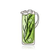 Cocktail in jug sketch for your design