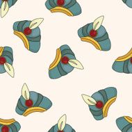 fairytale Aladdin story cartoon seamless pattern background N2