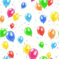 Seamless balloons background