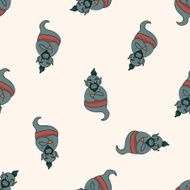 Aladdin Genie cartoon seamless pattern background N2